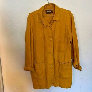Reformation Yellow Canvas Utility Jacket